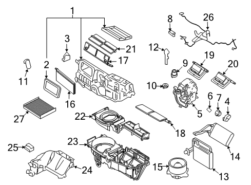 2010 Mercury Milan HVAC Case Diagram 2 - Thumbnail