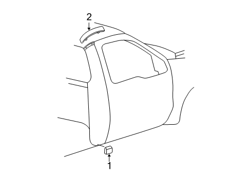 2005 Ford F-250 Super Duty Exterior Trim - Cab Diagram 2 - Thumbnail