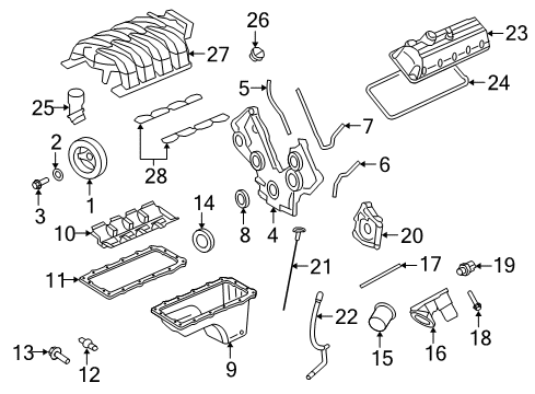 2008 Ford Mustang Speed Sensor Diagram for XW4Z-7H103-AA