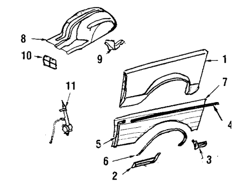 2018 Ford F-250 Super Duty Front Axle, Stabilizer Bar, Suspension Components Diagram