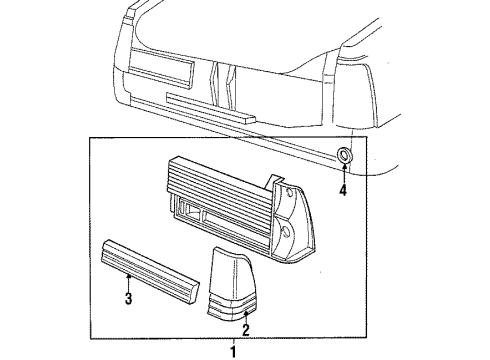 1987 Mercury Topaz Tail Lamps Diagram