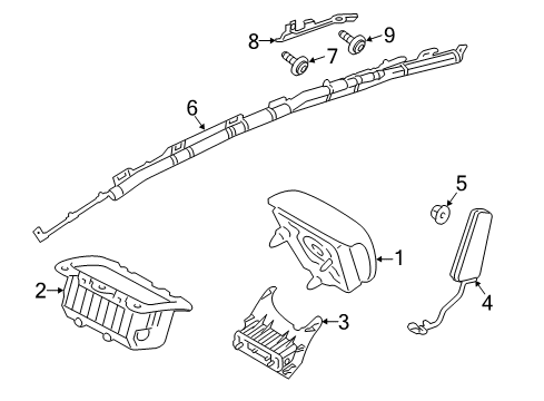 2011 Ford Fiesta SDM Module Diagram for AE8Z-14B321-A