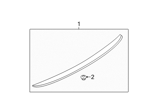 2019 Ford Fiesta Trunk Lid - Spoiler Diagram