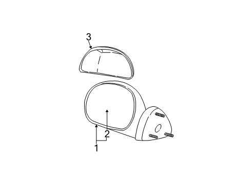 2004 Ford F-150 Heritage Outside Mirrors Diagram