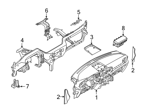 2022 Ford Police Interceptor Utility Instrument Panel Diagram 2 - Thumbnail