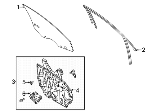 2022 Ford Escape Front Door - Electrical Diagram 1 - Thumbnail