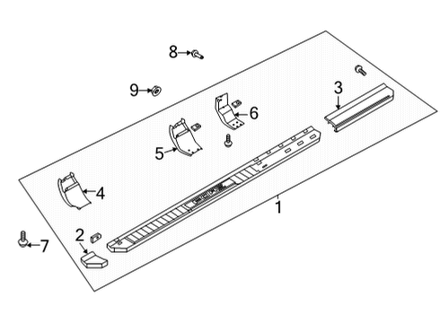 2023 Ford F-150 Running Board Diagram 9 - Thumbnail