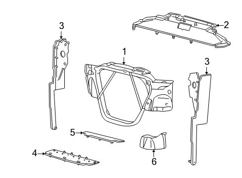 2000 Ford Excursion Radiator Support Diagram