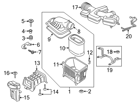 2018 Ford F-350 Super Duty Filters Diagram 1 - Thumbnail