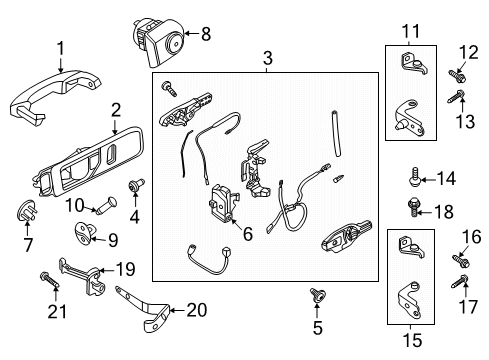 2022 Ford Police Interceptor Utility Front Door Diagram