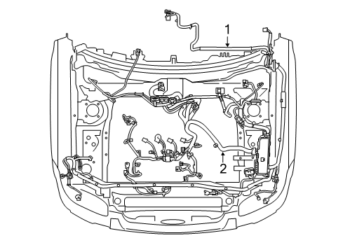 2012 Ford Escape Engine Harness Diagram for BU5Z-12A581-MA