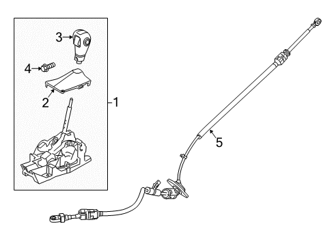 2015 Ford Police Interceptor Sedan Gear Shift Control - AT Diagram