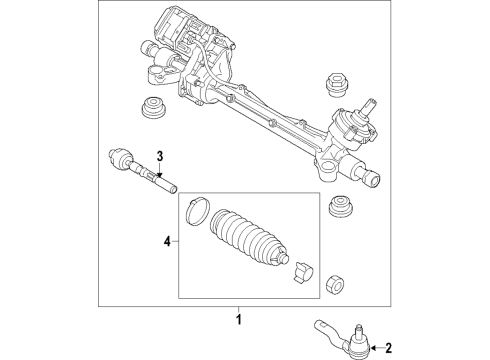 2019 Lincoln MKC Steering Column & Wheel, Steering Gear & Linkage Diagram 5 - Thumbnail