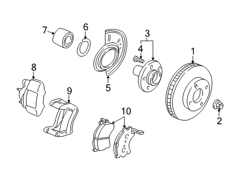 2005 Ford Escape Front Brakes Diagram