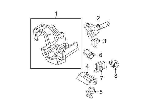 2007 Mercury Mountaineer Traction Control Components Diagram