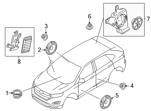 2017 Ford Edge Sound System Diagram 3 - Thumbnail