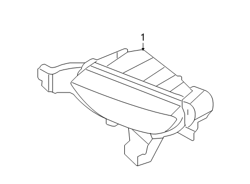 2006 Ford Five Hundred Fog Lamp Assembly, Front Driver Side Diagram for 5G1Z-15200-AB