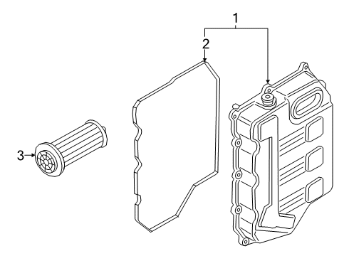 2021 Ford Escape Filter Diagram for J1KZ-7B301-A