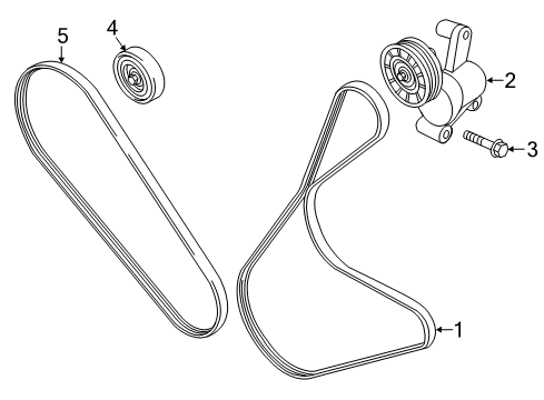 2022 Ford Edge Belts & Pulleys Diagram