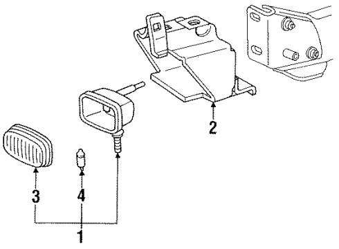 1992 Ford Ranger Lens Diagram for E9TZ15L203A
