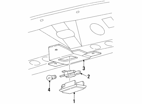 1997 Ford Windstar Overhead Console Diagram 3 - Thumbnail