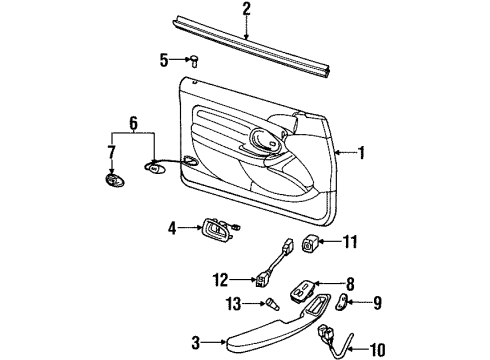 1998 Lincoln Mark VIII Door & Components, Electrical Diagram 2 - Thumbnail