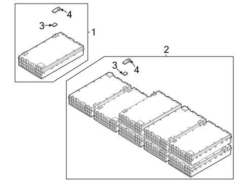 2023 Ford F-150 Lightning Battery Diagram for NL3Z-10D672-C