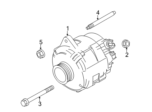2019 Ford Transit-350 Alternator Diagram for CK4Z-10346-A