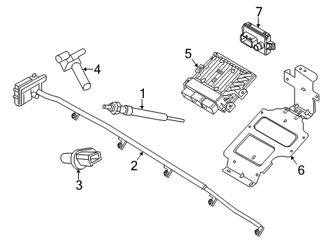 2017 Ford Transit-150 Ignition System - Diesel Controls Diagram