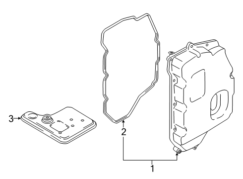2021 Ford Transit Connect Transaxle Parts Diagram
