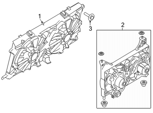 2022 Ford F-150 Cooling System, Radiator, Water Pump, Cooling Fan Diagram 2 - Thumbnail