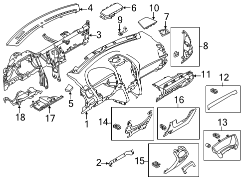 2017 Ford Explorer Instrument Panel Diagram