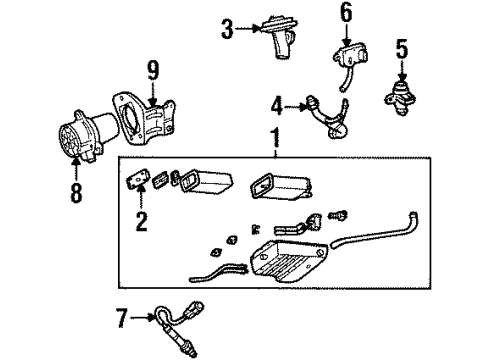 1998 Lincoln Continental Solenoid Valve Diagram for E7TZ-9H465-B