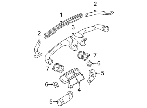2005 Ford Mustang Motor Assembly Diagram for 6R3Z-19E616-B