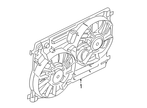 2017 Lincoln MKC Cooling System, Radiator, Water Pump, Cooling Fan Diagram 2 - Thumbnail