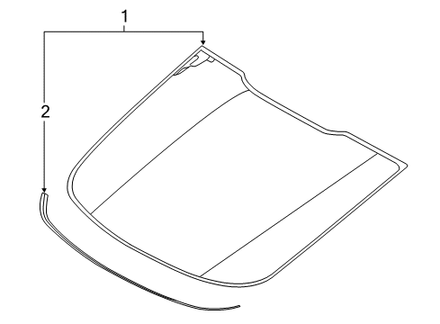 2020 Ford Mustang Back Glass Diagram