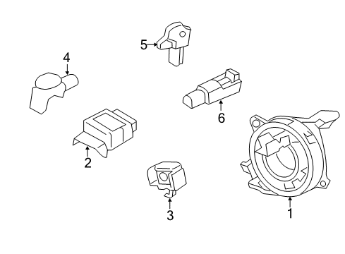 2012 Ford Focus Control Module Diagram for CV6Z-14B321-A