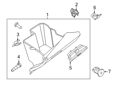 2014 Ford Transit Connect Glove Box Diagram