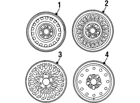 1999 Mercury Grand Marquis Wheels Diagram