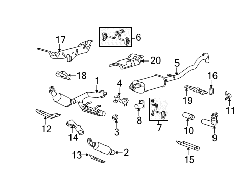 2009 Ford Expedition Exhaust Components Diagram