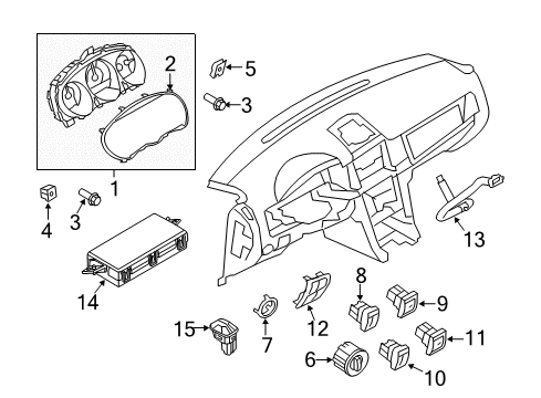 2012 Lincoln MKZ Dimmer Switch Diagram for 9E5Z-11691-AA