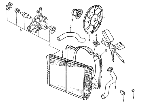 1993 Lincoln Continental Cruise Control System Diagram