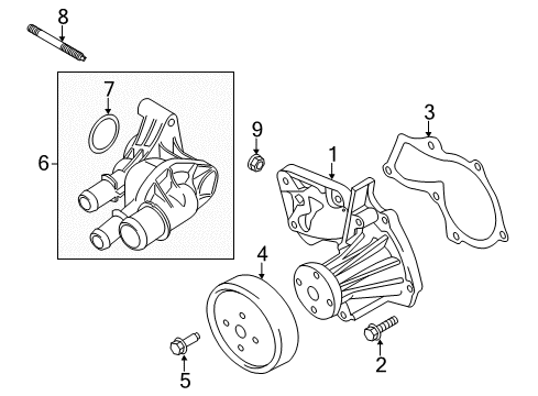 2016 Ford Fusion Water Pump Diagram 1 - Thumbnail