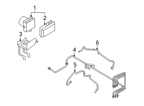 2008 Ford Taurus ABS Components Diagram