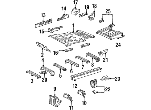 2001 Ford Windstar Mount Bracket, Passenger Side Diagram for XF2Z-5C499-AA