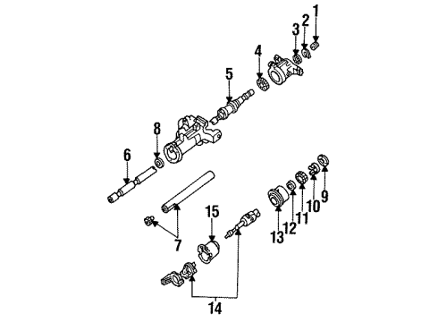 1994 Ford Explorer Shaft & Internal Components Diagram 1 - Thumbnail