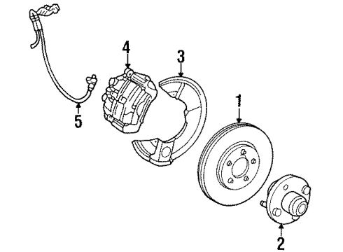 1993 Mercury Sable Front Brakes Diagram