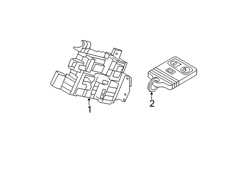 2014 Ford F-350 Super Duty Anti-Theft Components Diagram 1 - Thumbnail