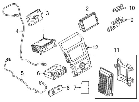2014 Ford Police Interceptor Utility Sound System Diagram 3 - Thumbnail