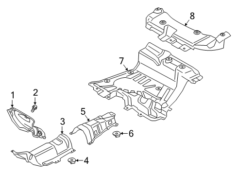 2021 Ford Transit Connect Heat Shields Diagram